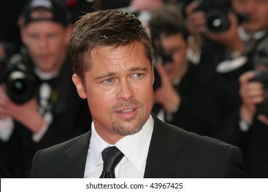 CANNES, FRANCE - MAY 15: Actor Brad Pitt attends the 'Kung Fu Panda' premiere at the Palais des Festivals during the 61st Cannes International Film Festival on May 15, 2008 in Cannes, France.