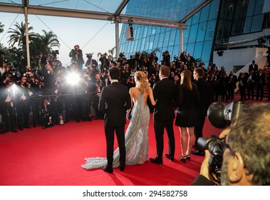 Cannes, France - May 16, 2015: Gus Van Sant, Naomi Watts, Matthew McConaughey And Chris Sparling Attend The Premiere Of 'The Sea Of Trees' During The 68th Annual Cannes Film Festival On May 16, 2015 In Cannes, France.