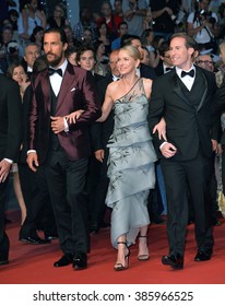 CANNES, FRANCE - MAY 16, 2015: Matthew McConaughey, Naomi Watts & Chris Sparling At The Gala Premiere Of Their Movie 