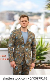 CANNES, FRANCE - MAY 16, 2019: Taron Egerton Attends The Photocall For 