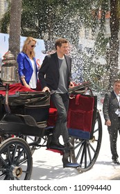 CANNES, FRANCE - MAY 18, 2009: Colin Firth & Robin Wright Penn  Promoting Their New Movie Disney's 