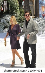 CANNES, FRANCE - MAY 18, 2009: Jim Carrey & Girlfriend Jenny McCarthy  Promoting His New Movie Disney's 