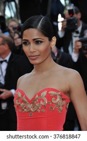 CANNES, FRANCE - MAY 18, 2014: Freida Pinto At The Gala Premiere Of 