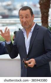 CANNES, FRANCE - MAY 18, 2015: Gilles Lellouche at the photocall for his movie "Inside Out" at the 68th Festival de Cannes.