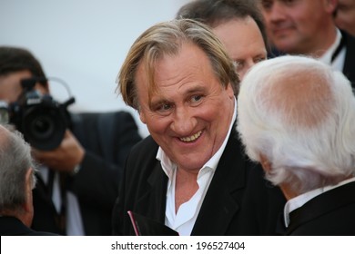 CANNES, FRANCE - MAY 18: Gerard Depardieu Attends 'The Homesman' Premiere During The 67th Annual Cannes Film Festival On May 18, 2014 In Cannes, France.