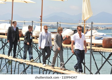 CANNES, FRANCE - MAY 19, 2009: Pop Group Spandau Ballet, With Gary Kemp, Martin Kemp & Tony Hadley,  At Photocall On The Beach At The 62nd Festival De Cannes