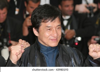 CANNES, FRANCE - MAY 19: Actors Jackie Chan attends the La Silence de Lorna premiere at the Palais des Festivals during the 61st Cannes International Film Festival on May 19, 2008 in Cannes, France.