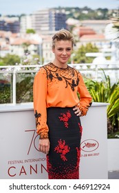 CANNES, FRANCE - MAY 21, 2017: Actress Jasmine Trinca Attends The 'Fortunata' Photocall During The 70th Annual Cannes Film Festival