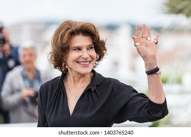 CANNES, FRANCE - MAY 21, 2019: Fanny Ardant Attends The Photocall For 