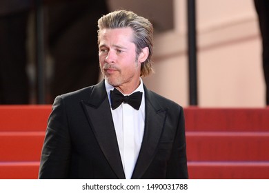 CANNES, FRANCE - MAY 21, 2019: Premiere of the film "Once Upon A Time In Hollywood" during the 72nd Cannes Film Festival - Brad Pitt