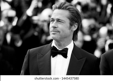 CANNES, FRANCE - MAY 21: Brad Pitt attends the premiere of the movie "Once Upon A Time In Hollywood" during the 72nd Cannes Film Festival on May 21, 2019 in Cannes, France.
