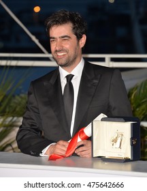 CANNES, FRANCE - MAY 22, 2016: Shahab Hosseini, Winner Of Best Actor For 'The Salesman (Forushande)', At The Winners' Photocall At The 69th Festival De Cannes.