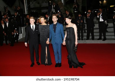 CANNES, FRANCE - MAY 22: Anne Dorval, Director Xavier Dolan, Actor Olivier Pilon And Suzanne Clement Attend The 'Mommy' Premiere During The 67th  Cannes Film Festival On May 22, 2014 In Cannes, France