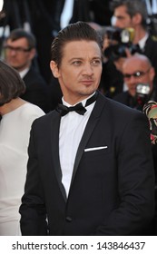 CANNES, FRANCE - MAY 23, 2013: Jeremy Renner at the premiere of his movie "The Immigrant" at the 66th Festival de Cannes. 