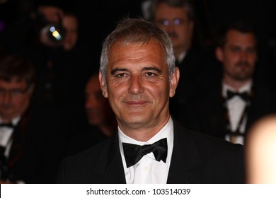 CANNES, FRANCE - MAY 23: Laurent Cantet attends the 'Holy Motors' Premiere during the 65th Annual Cannes Film Festival at Palais des Festivals on May 23, 2012 in Cannes, France.