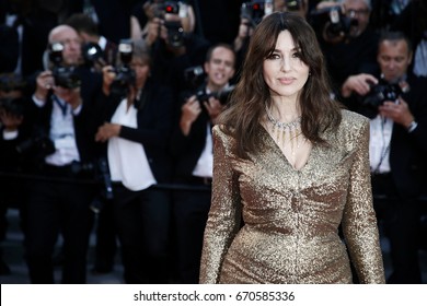 CANNES, FRANCE - MAY 23:  Monica Bellucci attends the 70th Anniversary of the 70th Cannes Film Festival on May 23, 2017 in Cannes, France. 