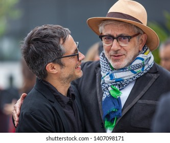 CANNES, FRANCE - MAY 24, 2019:  Gael García Bernal  And Director Elia Suleiman Attend The photocall For 