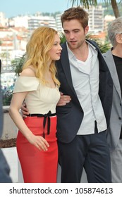 CANNES, FRANCE - MAY 25, 2012: Robert Pattinson & Sarah Gadon At The Photocall For 