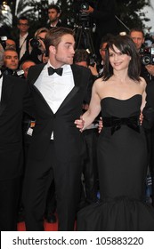 CANNES, FRANCE - MAY 25, 2012: Robert Pattinson & Juliette Binoche at the gala screening of their new movie "Cosmopolis" in Cannes. May 25, 2012  Cannes, France