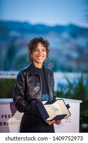 CANNES, FRANCE - MAY 25, 2019: Mati Diop, Winner Of The Grand Prix Award For The Film 