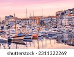 Cannes viewed from the old harbor