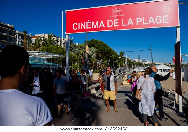 Cannesfrance May19 Cinema De La Plage Stock Photo Edit Now