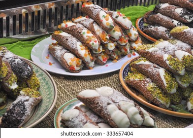 Cannoli Siciliani Sweets Form Sicily In Italy