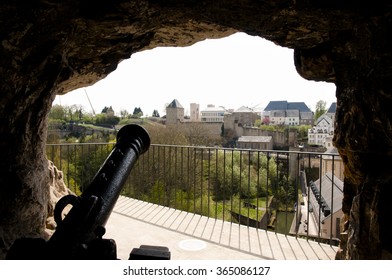 Cannon At The Bock Casemates - Luxembourg