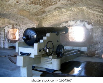 Cannon Inside Fort Sumter