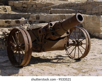 Cannon outside Kerak Castle as seen in the film Kingdom of Heaven