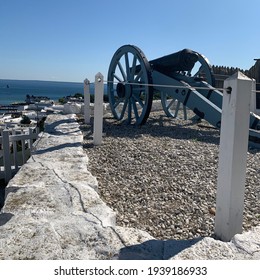 Cannon Over Lake, Mackinac Island,Michigan