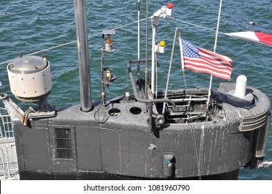 Cannoning Tower Of US Submarine