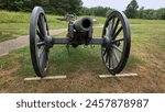 Cannons at Petersburg National Battlefield in Prince George County, Virginia.  This site is where the siege of Petersburg took place near the end of the American Civil War.