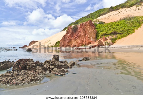 Canoa Quebrada Beach Aracati Ceara Brazil Stock Photo ...