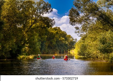 Canoe Trip On The River Fulda