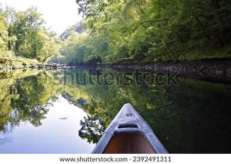 Canoeing the Caney River in the Summer 