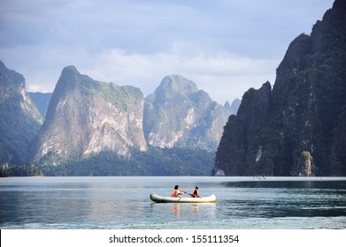 Canoeing at Khao Sok National Park in Surattani, THAILAND - Powered by Shutterstock