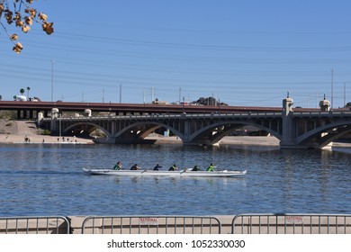 Canoeing Tempe Town Lake Tempe Arizona Stock Photo 1052330030 ...