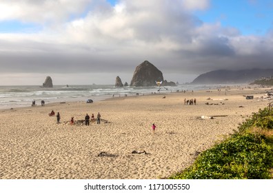 Canon Beach On Labor Day Weekend September 2nd 2018 Canon Beach Oregon.