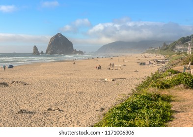 Canon Beach On Labor Day Weekend September 2nd 2018 Canon Beach Oregon.