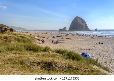 Canon Beach On Labor Day Weekend September 2nd 2018 Canon Beach Oregon.