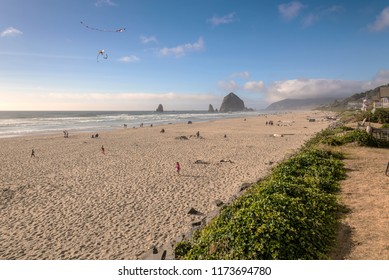 Canon Beach On Labor Day Weekend September 2nd 2018 Canon Beach Oregon.