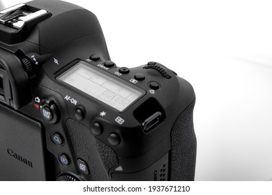 CANON EOS 6D Mark II DSLR New Digital SLR Full Frame Camera. Camera On White Background. 21.12.2018, Rostov Region, Russia