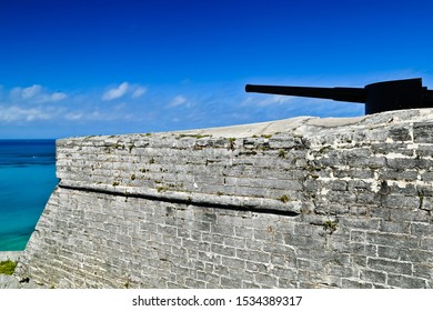 Canon And Wall In Fort St. Catherine St. George’s Bermuda