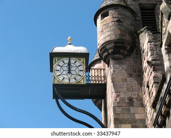 Canongate Tolbooth Clock On The Royal Mile Edinburgh