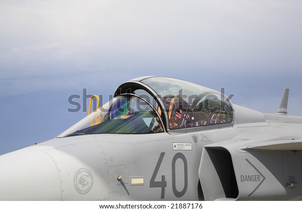 Canopy Jas 39 Gripen Airshow 08 の写真素材 今すぐ編集
