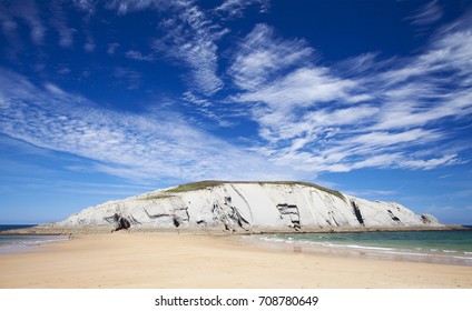 Cantabria, Costa Quebrada, spectacular beach Playa de Covachos - Powered by Shutterstock