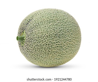 Cantaloupe Melon Isolated On White