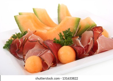 Cantaloupe And Proscuitto Appetizer