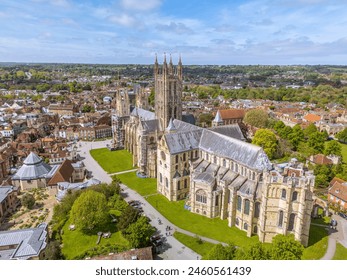 Canterbury Cathedral, Christ Church Cathedral, Canterbury, is the cathedral of the archbishop of Canterbury, the leader of the Church of England. - Powered by Shutterstock